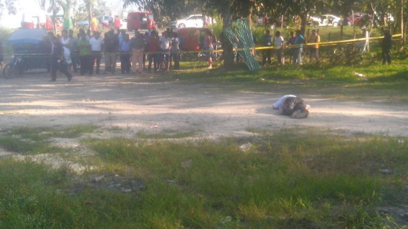 Ejecutan a un hombre en el poblado 11 de Febrero de Cunduacán Ejecutan a un hombre en el poblado 11 de Febrero de Cunduacán