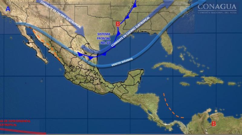 Frente frío 22 dejará lluvias fuertes y bajas temperaturas en la región Frente frío 22 dejará lluvias fuertes y bajas temperaturas en la región