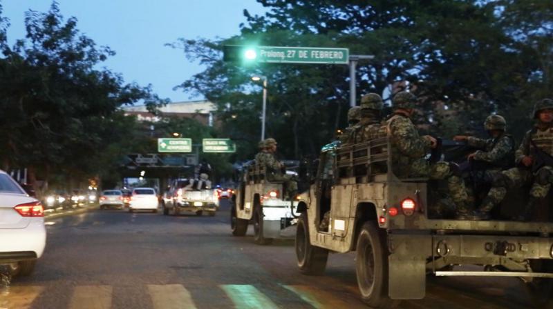 Patrulla Sedena, Policía Federal y FGE la ciudad de Villahermosa para garantizar la seguridad