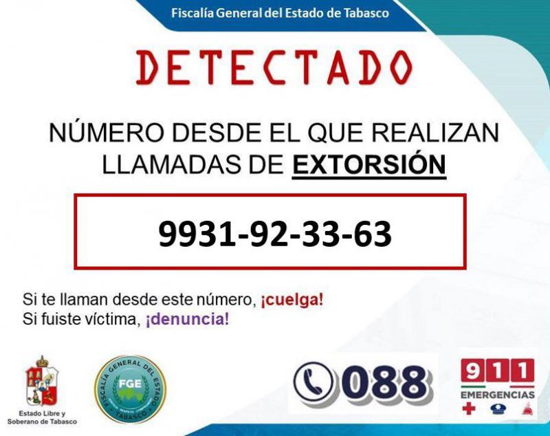 Detecta FGE número desde el que intentan extorsionar vía WhatsApp Detecta FGE número desde el que intentan extorsionar vía WhatsApp