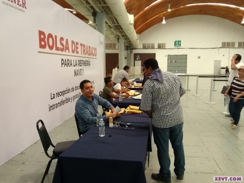 Concluye recepción de solicitudes de empleo para la refinería de Dos Bocas