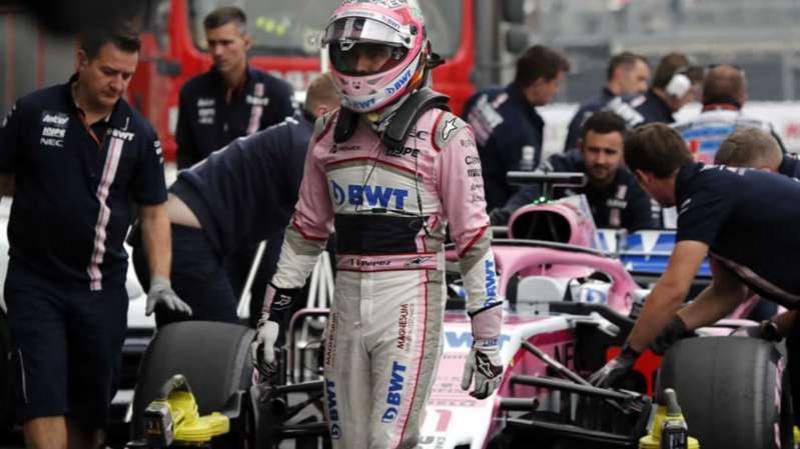 Checo Pérez abandona el GP de México; Hamilton, campeón de la F1 por quinta vez