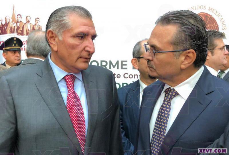 Coinciden Adán Augusto y Octavio Romero en informe del Presidente