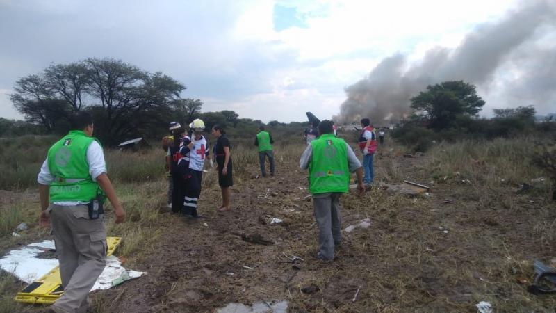 Se desploma avión de Aeroméxico en Durango