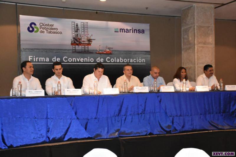 Acuerdan colaborar Clúster petrolero de Tabasco y Marinsa