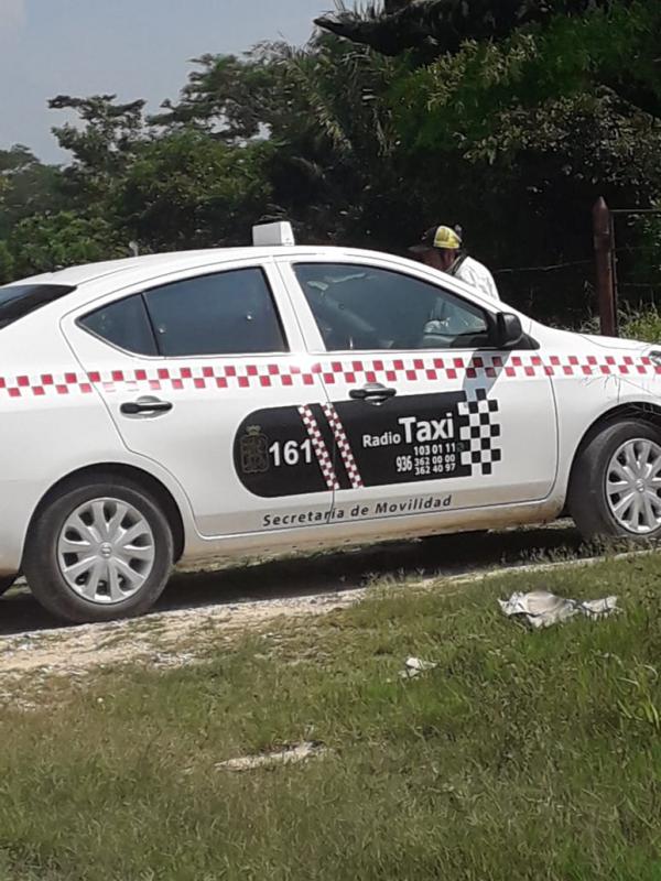 Localizan sin vida al conductor de un taxi en Macuspana