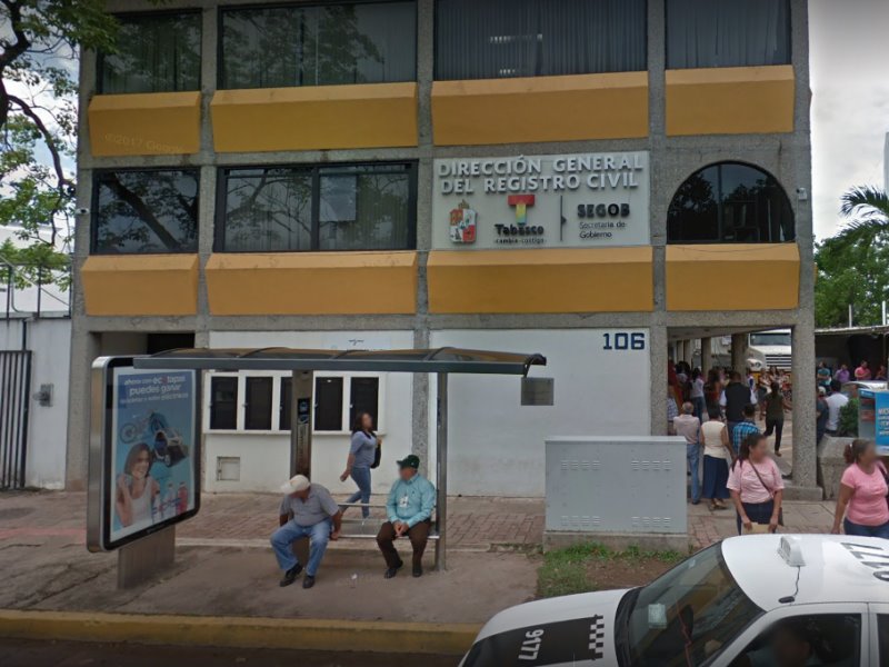 Anuncian cambio de sede del registro civil en Villahermosa