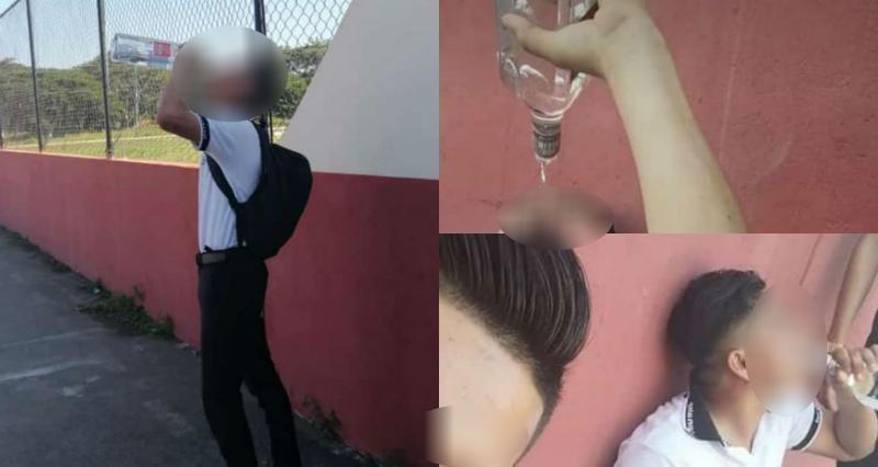 Exhiben a estudiantes del CONALEP 291 de Comalcalco ingiriendo alcohol