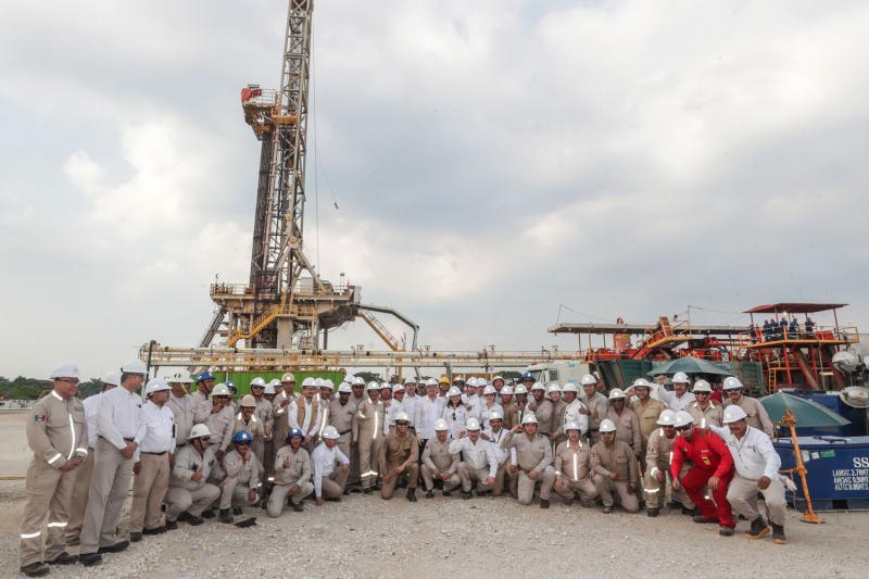 Anuncia PEMEX yacimiento gigante en pozo Quesqui en Huimanguillo