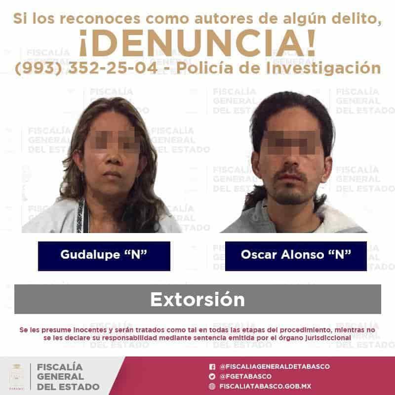 Vinculan a proceso a pareja acusada de extorsión Vinculan a proceso a pareja acusada de extorsión