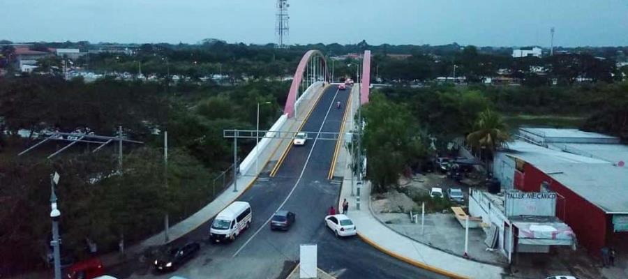Abren circulación tres puentes rehabilitados