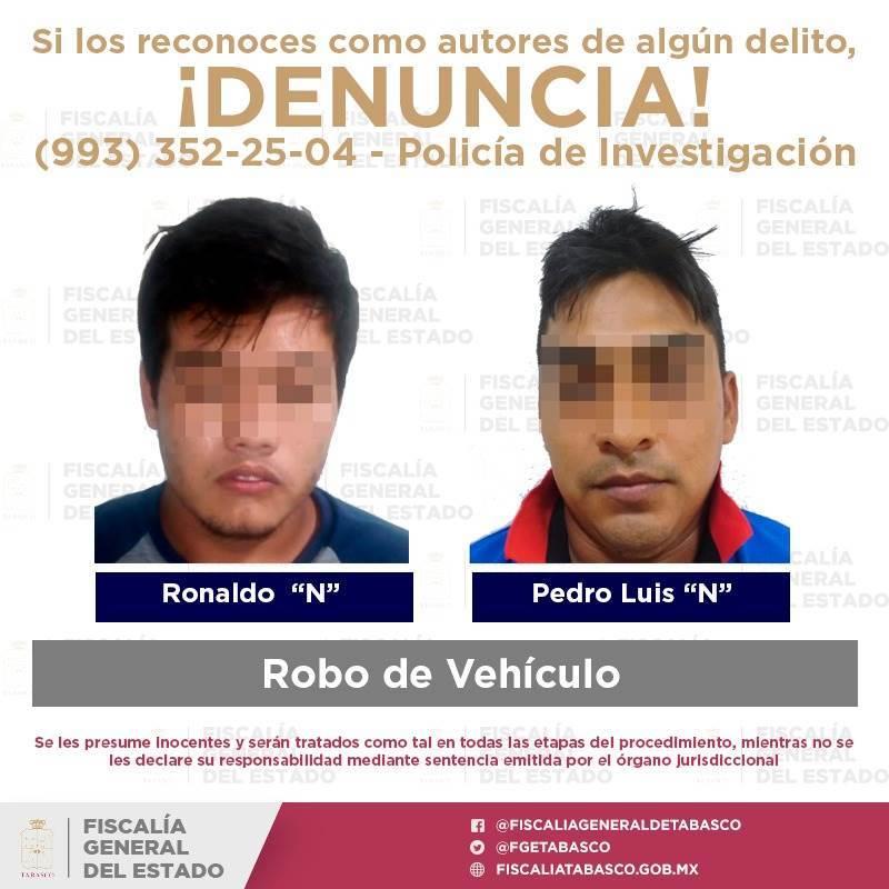 Detienen a siete, dos por robo de auto Detienen a siete, dos por robo de auto