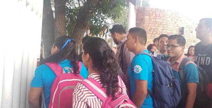 Se manifiestan estudiantes y docentes del Tecnológico de Comalcalco