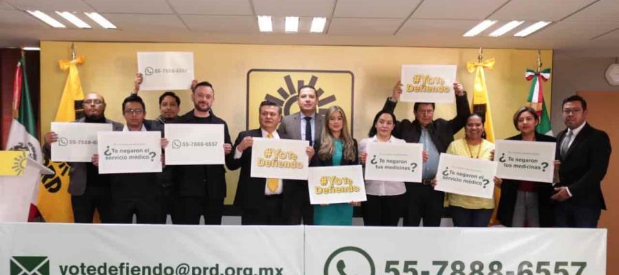 Lanza el PRD la campaña “Yo te defiendo” para apoyar a las familias que afrontan la falta de medicamentos