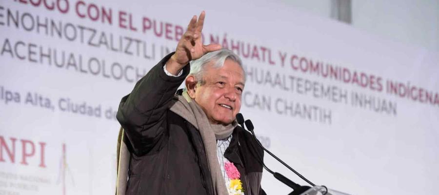 Dice AMLO a los corruptos fuchi caca, durante evento en Milpa Alta