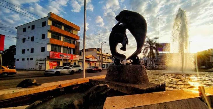 Bello atardecer desde la Fuente del Chorro de Villahermosa