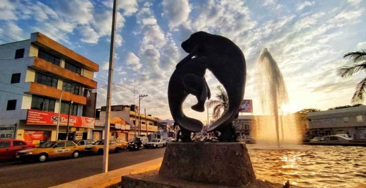 Bello atardecer desde la Fuente del Chorro de Villahermosa