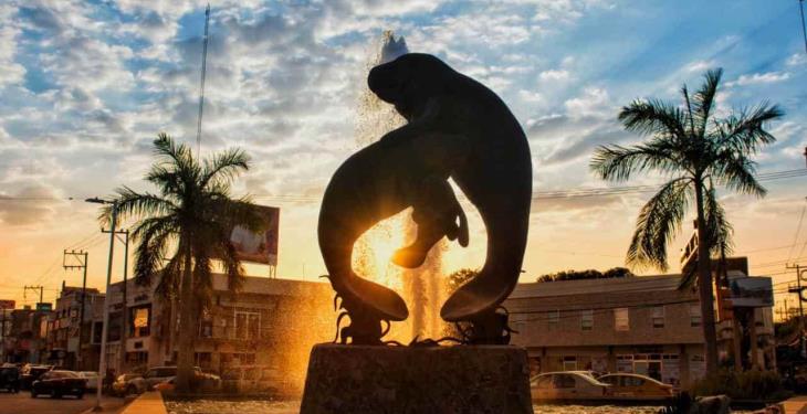 Bello atardecer desde la Fuente del Chorro de Villahermosa