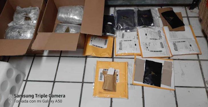 Incautan marihuana y cocaína en una empresa de mensajería en Atasta