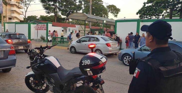 Realiza SSPC operativos de seguridad y vialidad en escuelas de Villahermosa