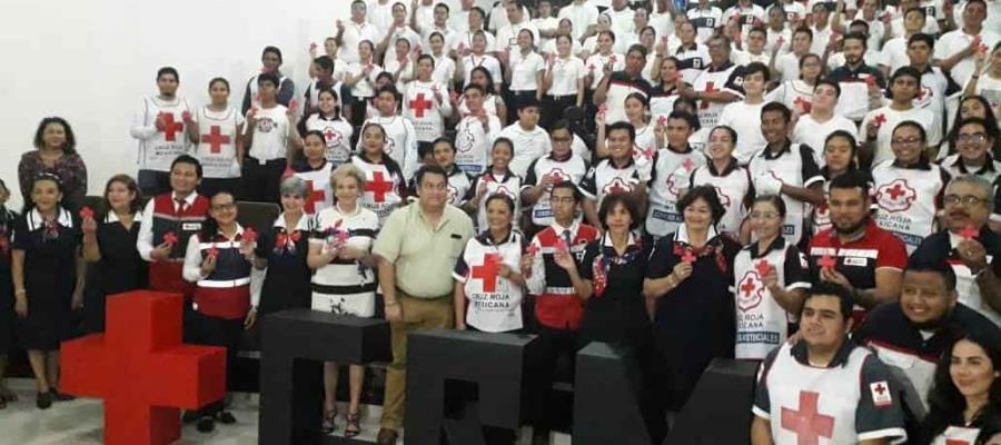 Celebran en Tabasco el 110 aniversario de fundación de la Cruz Roja