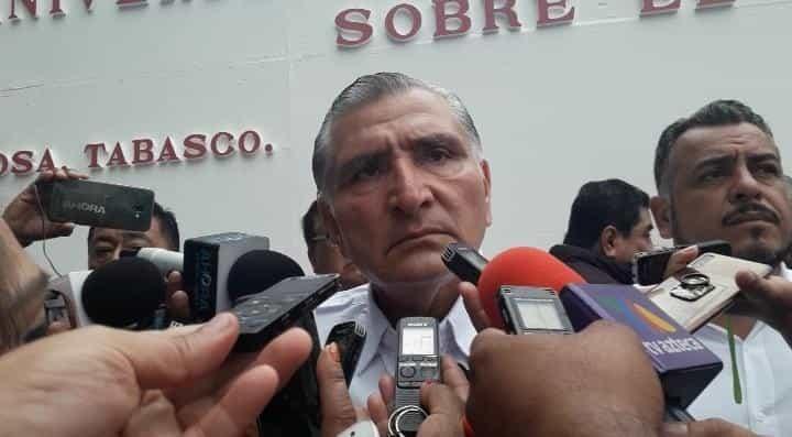 No soy abogado defensor, ni ministerio público, dice Adán Augusto respecto al juicio del líder de la UGR