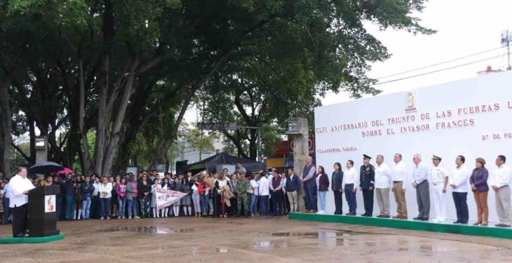Conmemoran 156 aniversario del triunfo de las fuerzas liberales sobre el invasor francés