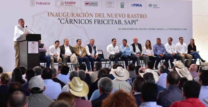 Inauguran nuevo rastro municipal de Centro