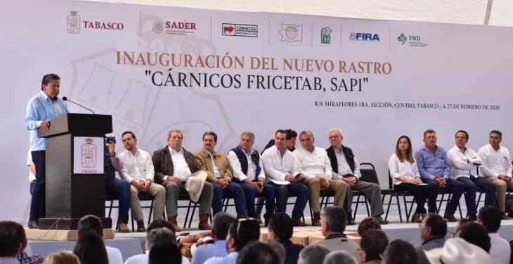 Inauguran nuevo rastro municipal de Centro