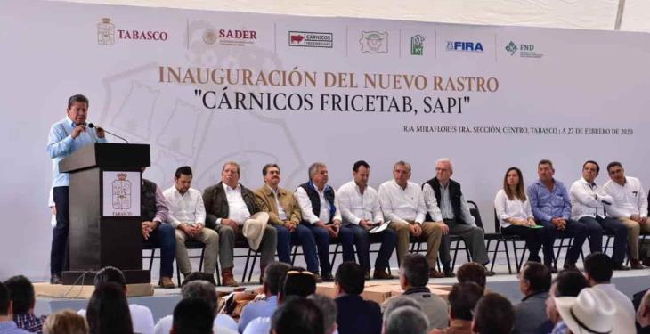 Inauguran nuevo rastro municipal de Centro