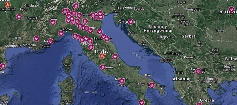 Suma Italia 34 muertes por COVID19; van 1694 infectados