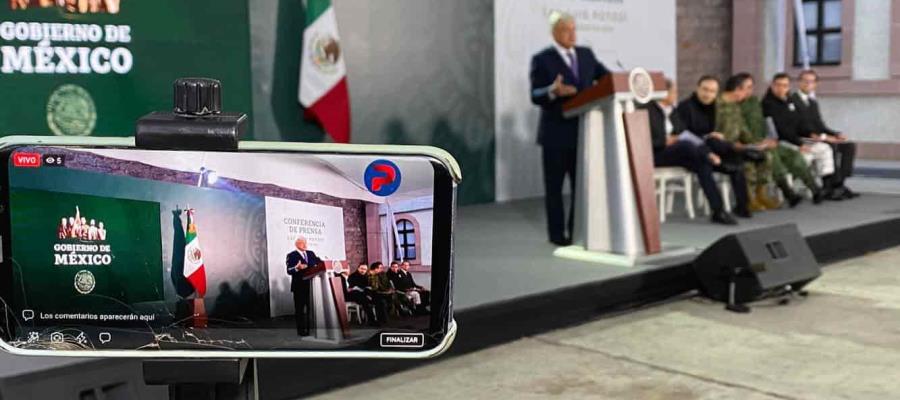 Asegura AMLO que SLP es uno de los estados con menor incidencia delictiva del país