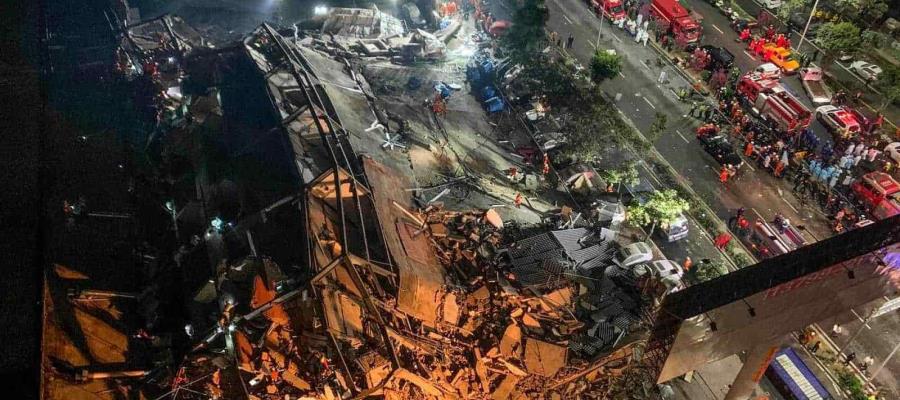 Colapsa hotel en China utilizado para atender a pacientes con Covid-19 Colapsa hotel en China utilizado para atender a pacientes con Covid-19