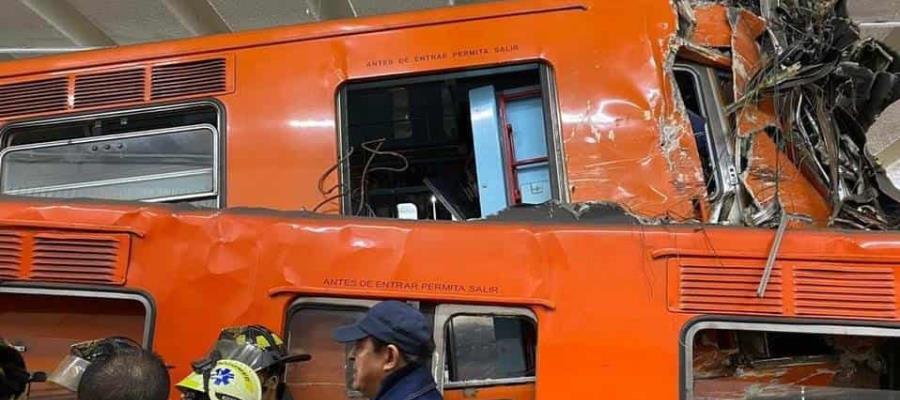 Un muerto y 41 heridos, saldo de choque entre trenes del metro de la CDMX Un muerto y 41 heridos, saldo de choque entre trenes del metro de la CDMX