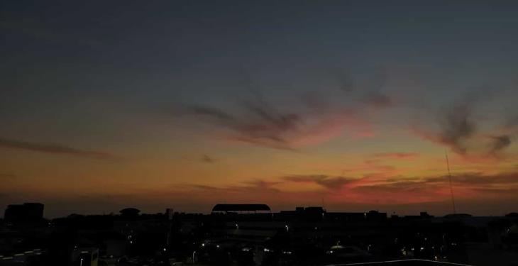 Espectáculo de colores de un atardecer tabasqueño