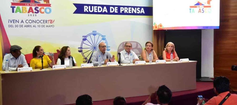 Presentan detalles de la Feria Tabasco 2020; actividades iniciarán el 15 de abril con presentación a medios