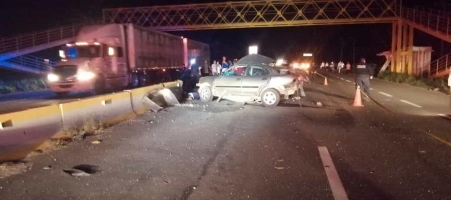 Mueren dos personas en choque en la Villahermosa-Macuspana