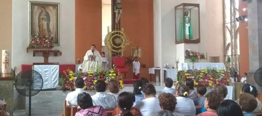 Iglesia en Tabasco de momento no suspenderá Misas, aunque reforzará medidas de prevención; logística en Viacrucis continúa