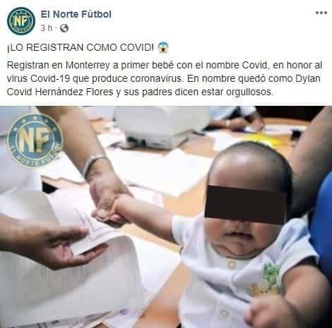 Resultaron ser falsos registros de niños con el nombre Covid Resultaron ser falsos registros de niños con el nombre Covid