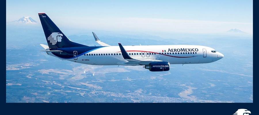 Suspende Aeroméxico vuelos nacionales e internacionales por Covid-19