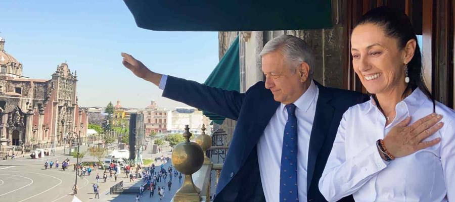 AMLO se reúne con Claudia Sheinbaum para revisar tema del coronavirus