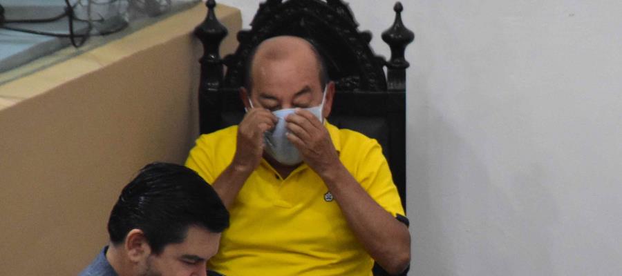 Ventilan problemas de salud del perredista Agustín Silva; ayer no acudió a sesionar