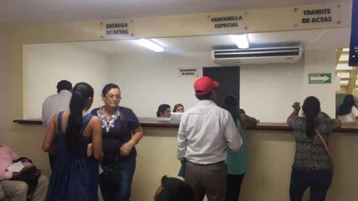 Suspende actividades el Registro Civil en el estado; solo atenderán trámites de defunciones