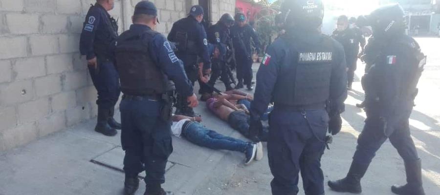 Detienen a tres sujetos tras atentar contra un policía en Bosques de Saloya