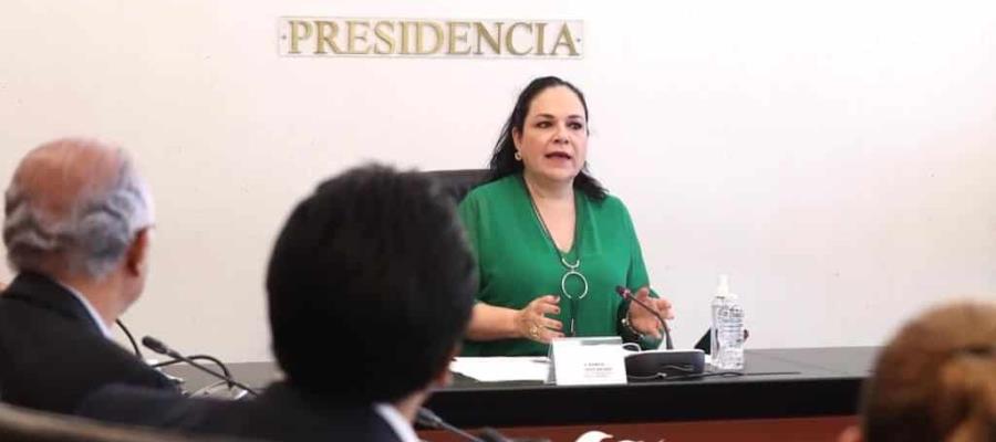 Exhorta Mónica Fernández a senadores, a suspender actividades dentro del recinto como medida sanitaria ante el Covid-19