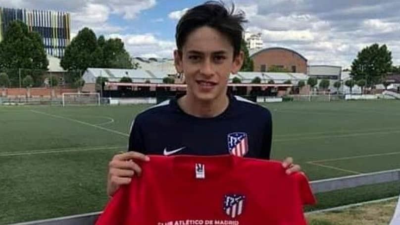 Fallece jugador de 14 años del Atlético de Madrid