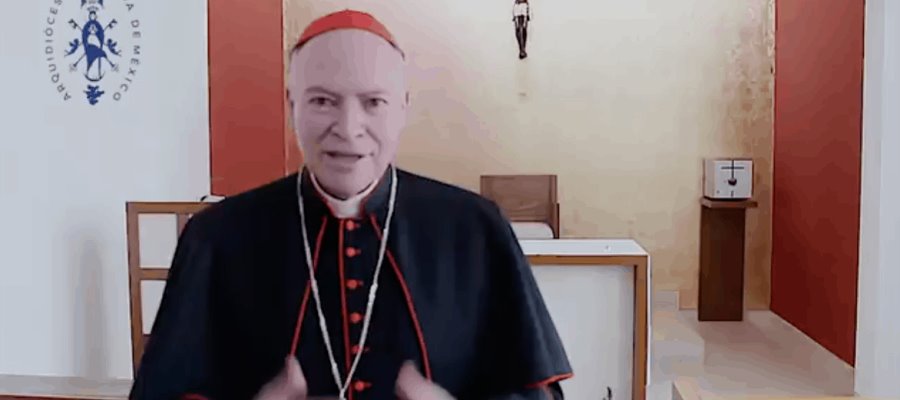 Convoca el Arzobispo de México, Carlos Aguiar a los ciudadanos a quedarse en casa durante la Semana Santa