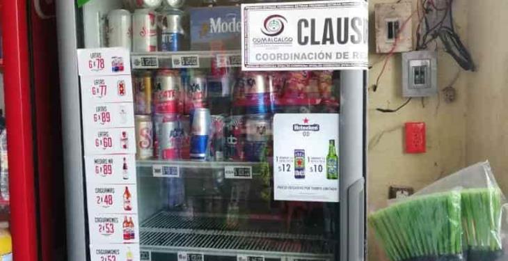 Clausuran negocios y depósitos de cerveza por violar decreto de prevención del Covid-19 en Comalcalco y Jalpa