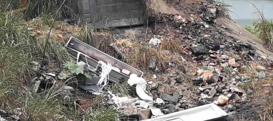 Localizan ataúd a orillas del río Carrizal