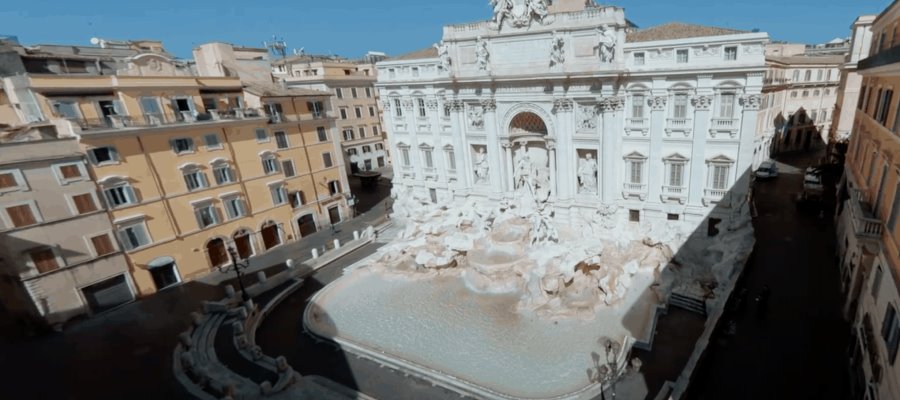 La belleza de la Fontana di Trevi, vista desde todos los ángulos
